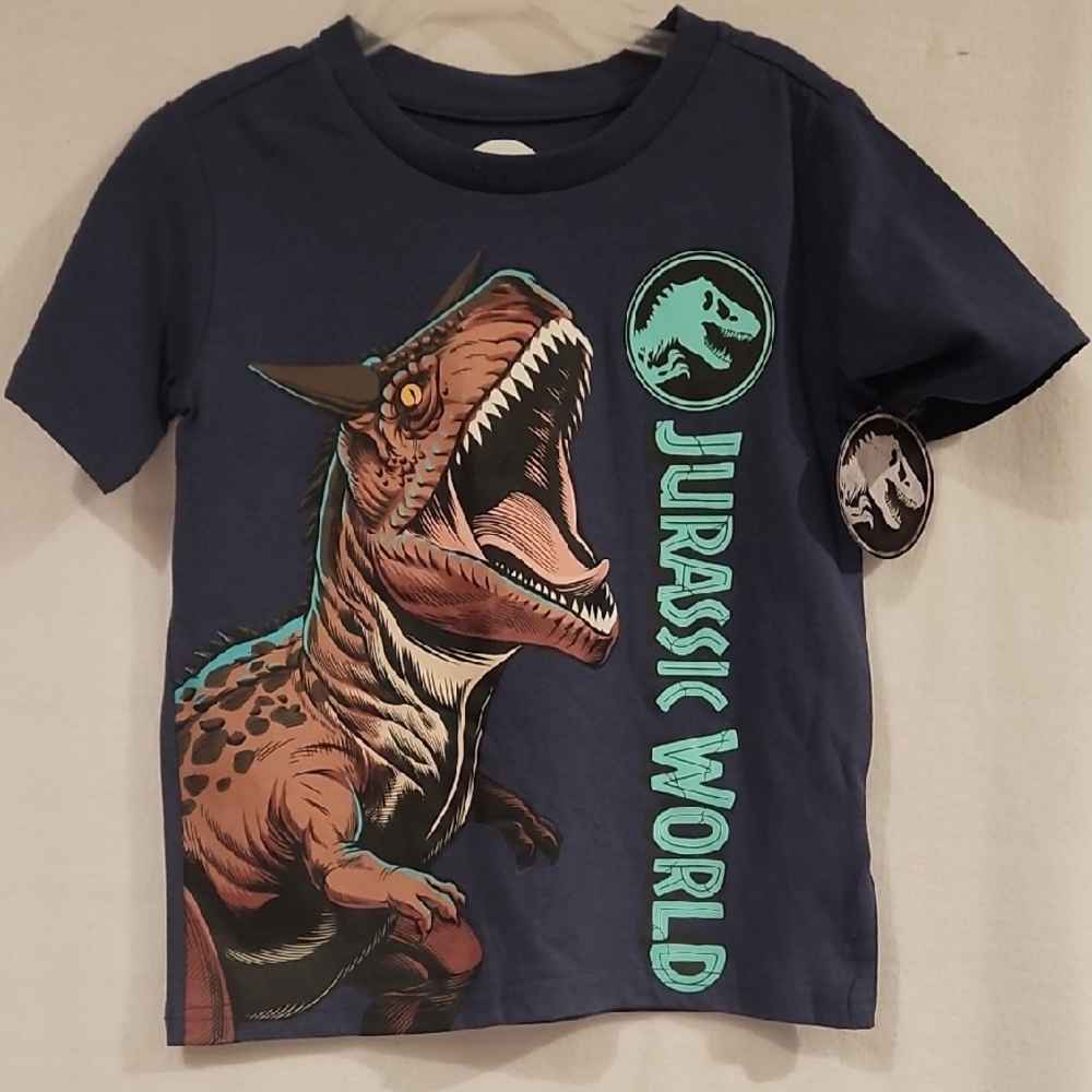 Navy Blue Dinosaur T-Shirt for Kids